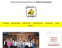 Tablet Screenshot of hospicjum.nowysacz.pl